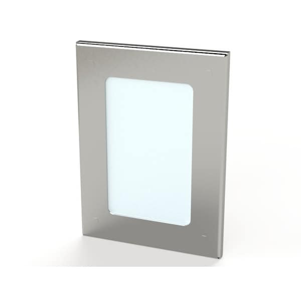 Window, 7-1/2 in. H x 5-1/2 in. W x 0.38 in. L, 304 Stainless Steel